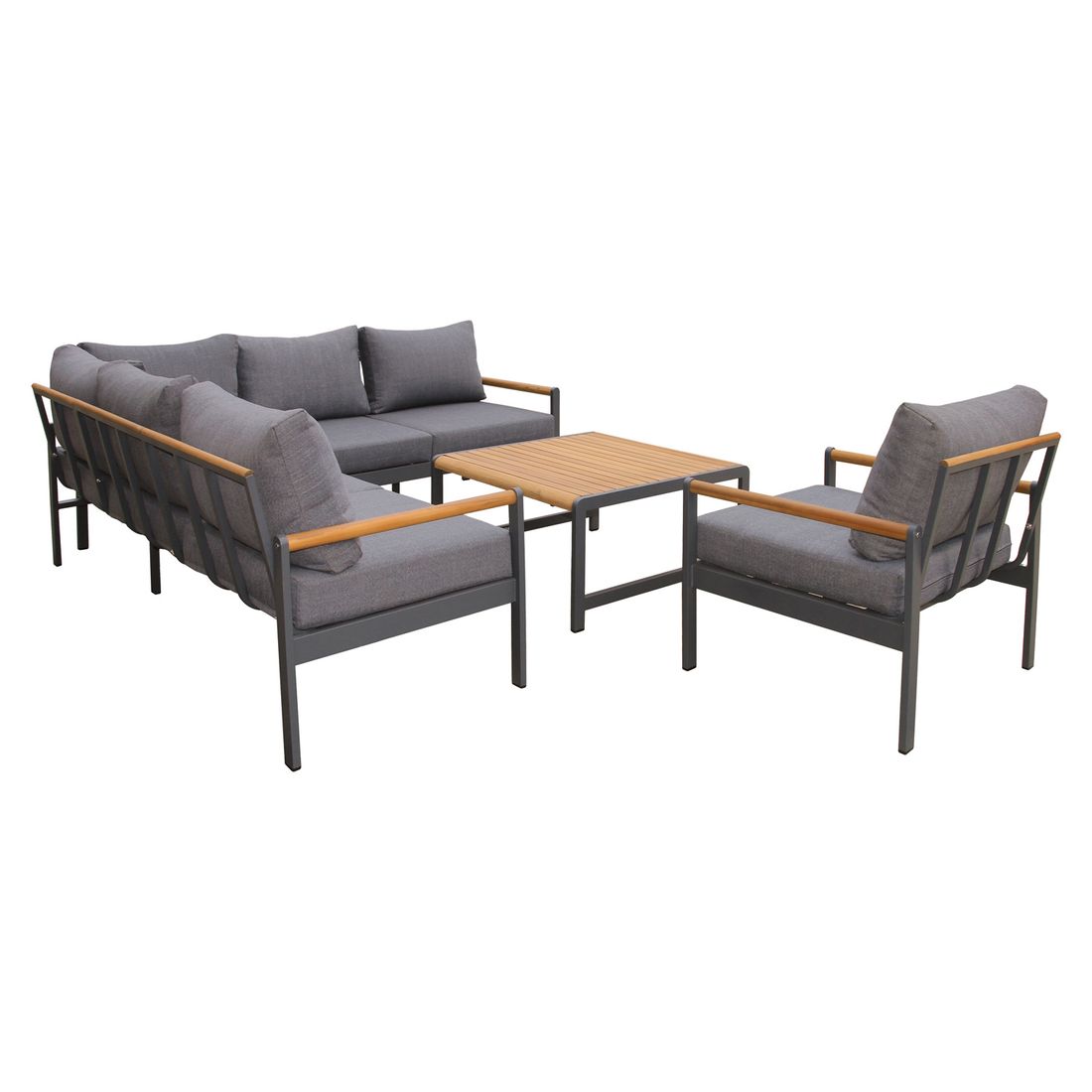 OUTLIV. Sina Ecklounge inkl. Loungetisch Aluminium/Polyspun