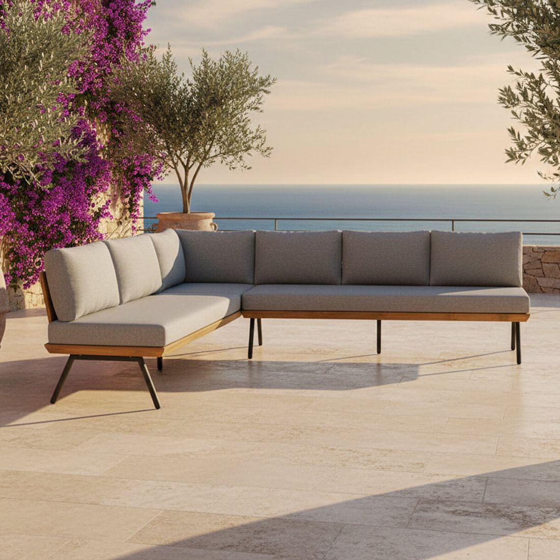 OUTLIV. Alkas Dininglounge Teak/Sunproof