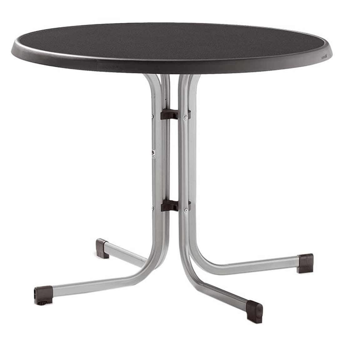 Sieger Boulevard Klapptisch Ø86cm Stahl/Mecalit