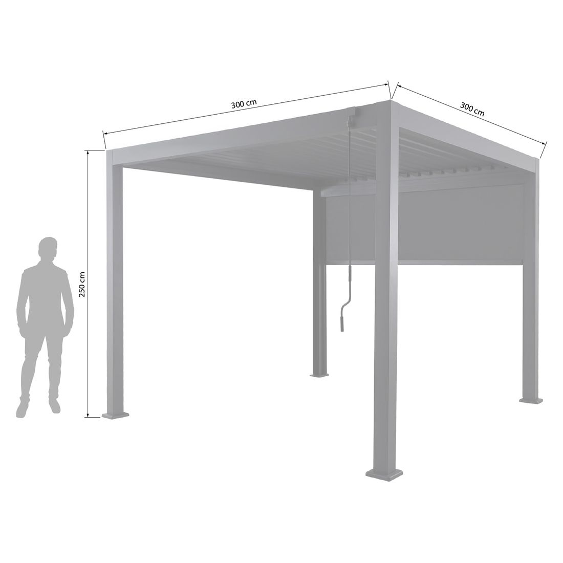 Creador Lino Gartenpergola 300x300x250cm