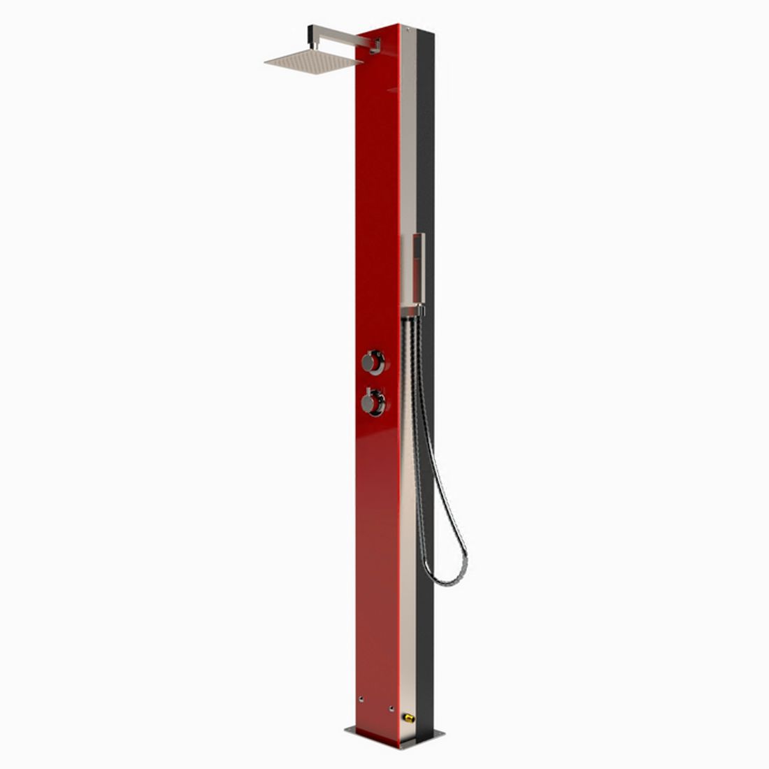 Ideal Saba Garten Solardusche Edelstahl/Glas