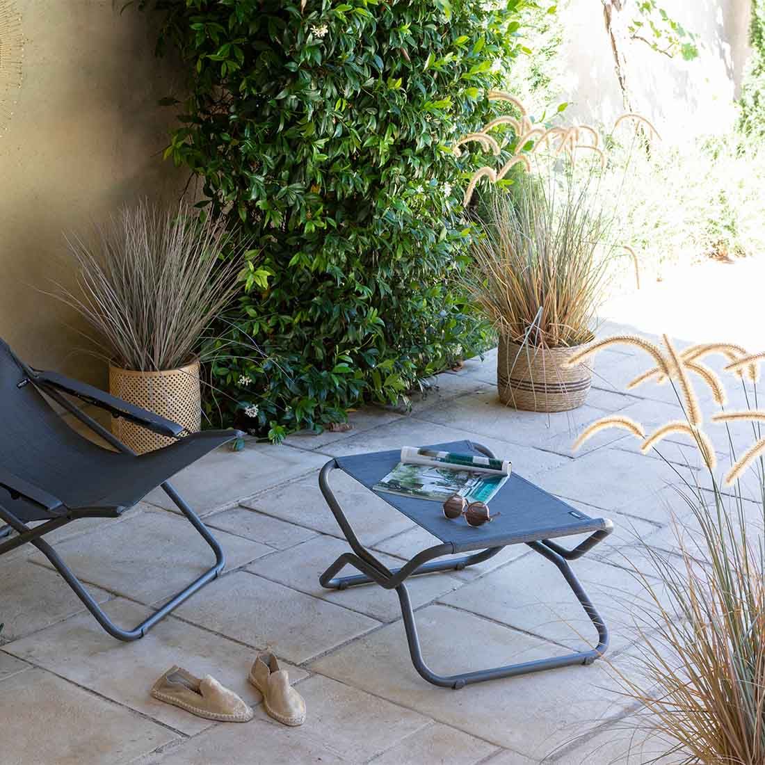 Lafuma Next Gartenhocker Stahl/Batyline Duo