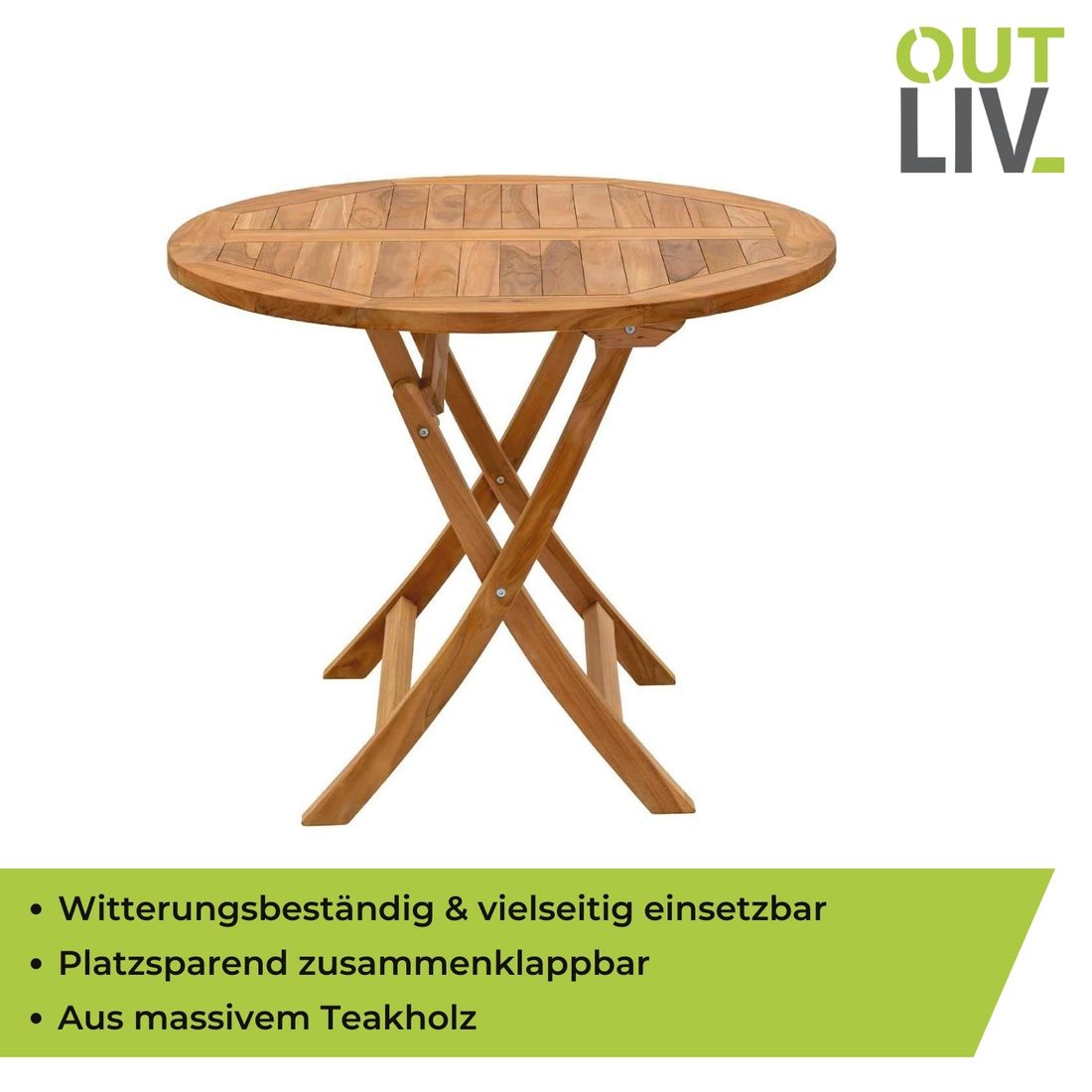 OUTLIV. Portland Klapptisch Teak