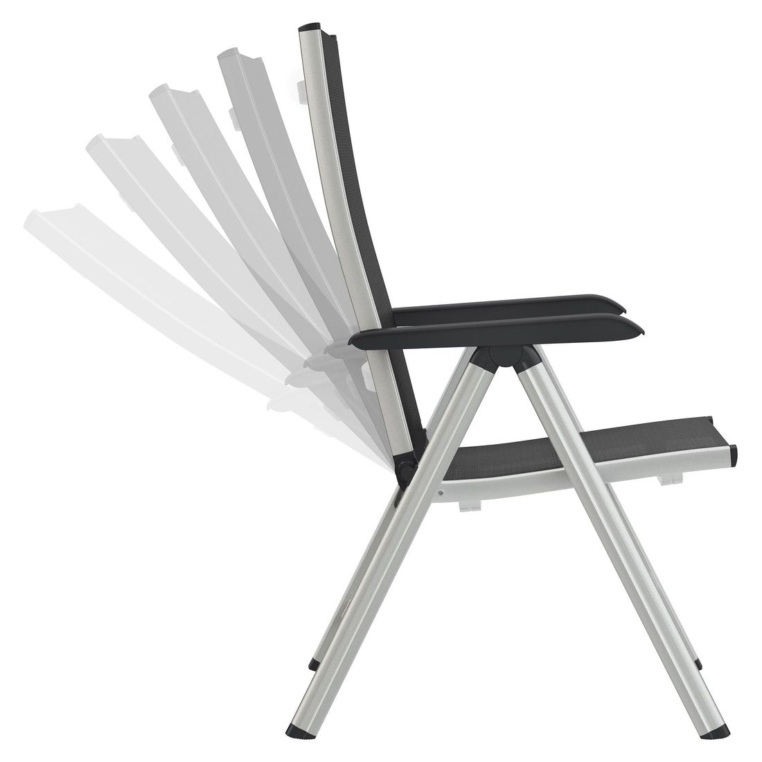 Kettler Basic Plus Klappsessel verstellbar Aluminium/Outdoorgewebe