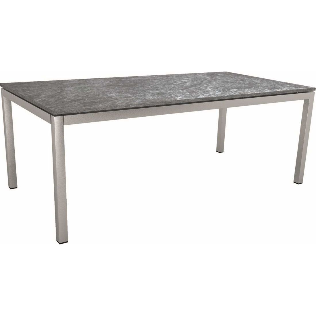 Stern Gartentisch-Gestell 200x100cm Edelstahl Vierkantrohr
