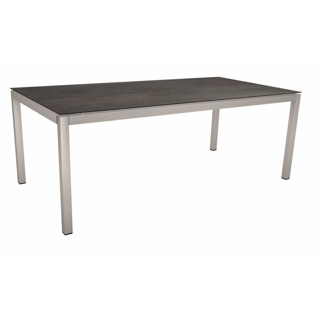 Stern Gartentisch-Gestell 200x100cm Edelstahl Vierkantrohr