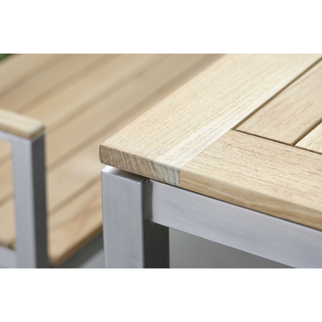 Stern Gartentisch-Gestell 200x100cm Edelstahl Vierkantrohr