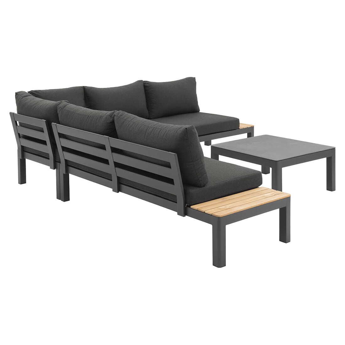 OUTLIV. Ben Ecklounge inkl. Loungetisch Aluminium/Sunbrella