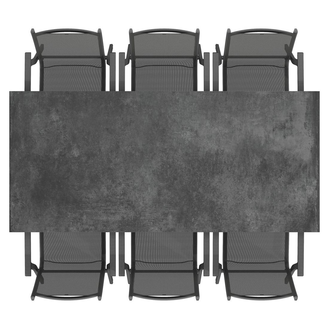 Kettler Basic Plus Gartenmöbel-Set mit OUTLIV. Tisch Aluminium/Keramik