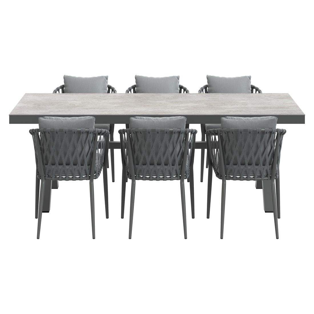 LC Garden Sunrepo Gartenmöbel-Set L (6 Plätze) mit OUTLIV. Tisch 220x100cm
