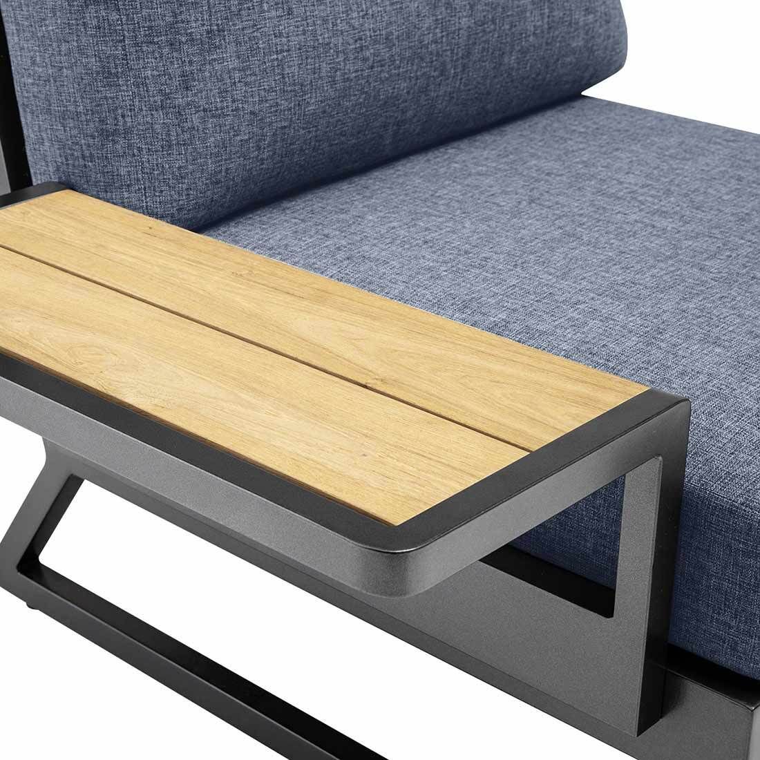 Kettler Ocean Skid Platform Gartenloungesofa Aluminium/Agora
