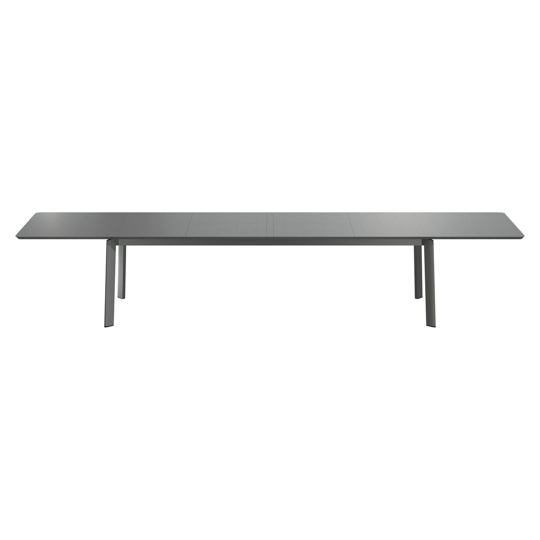 OUTLIV. Milano Ausziehtisch 266/331/396x110cm Aluminium