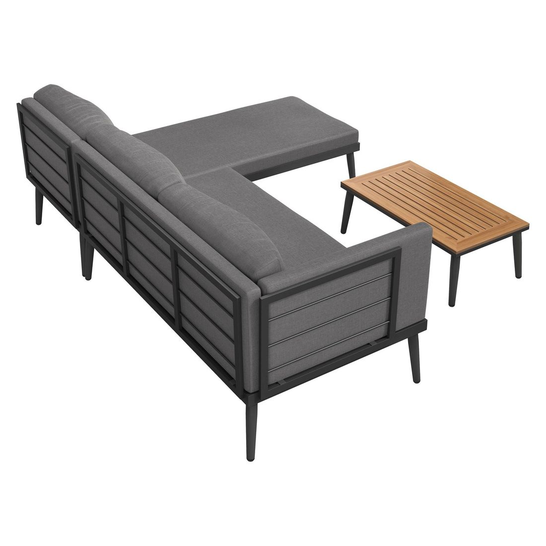 OUTLIV. India Ecklounge inkl. Loungetisch Stahl/Polypropylen