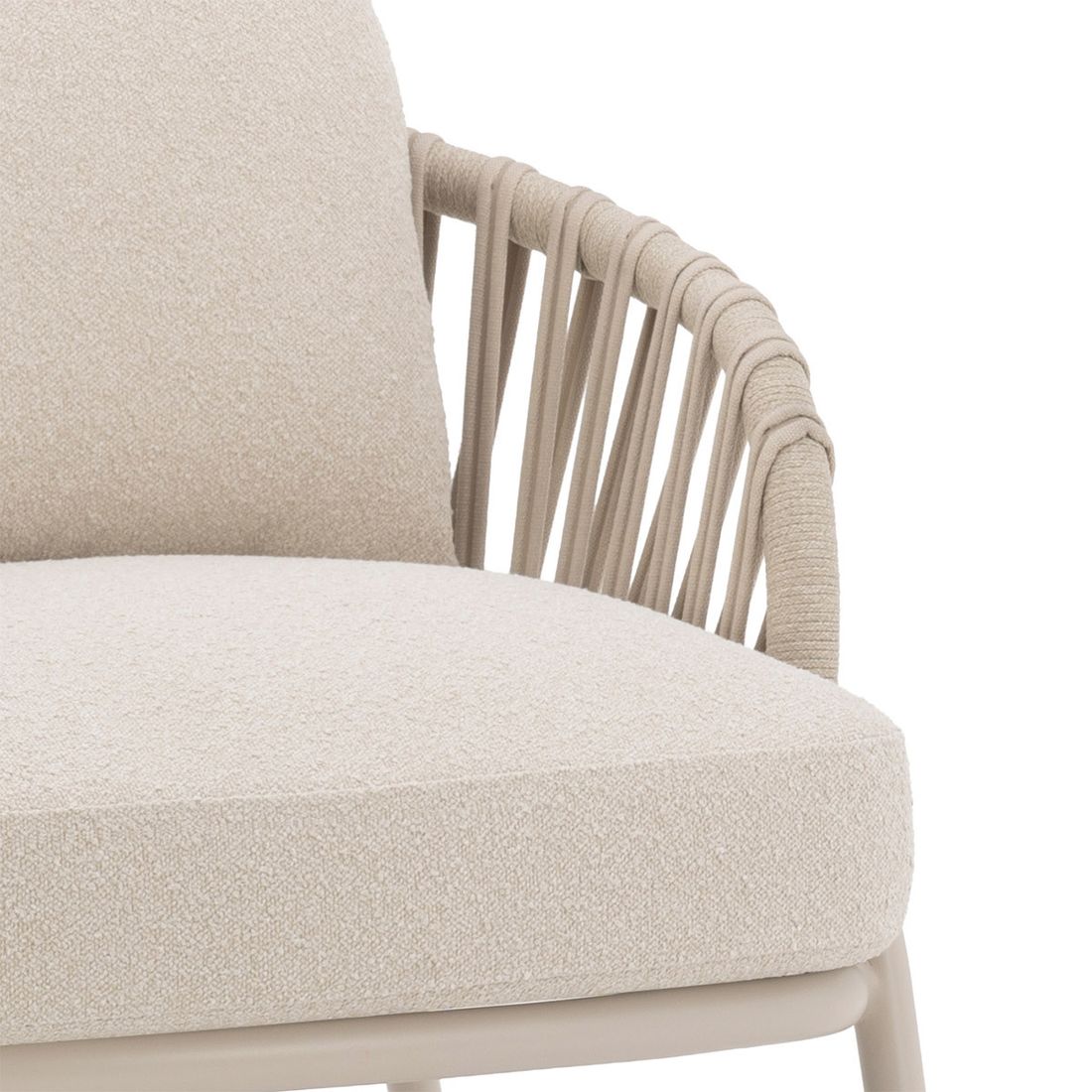 Zebra Ares Loungesessel Aluminium/Rope/Sunproof