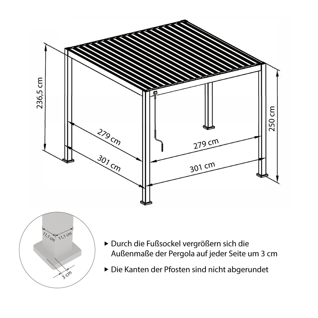 Mirador Deluxe Gartenpergola