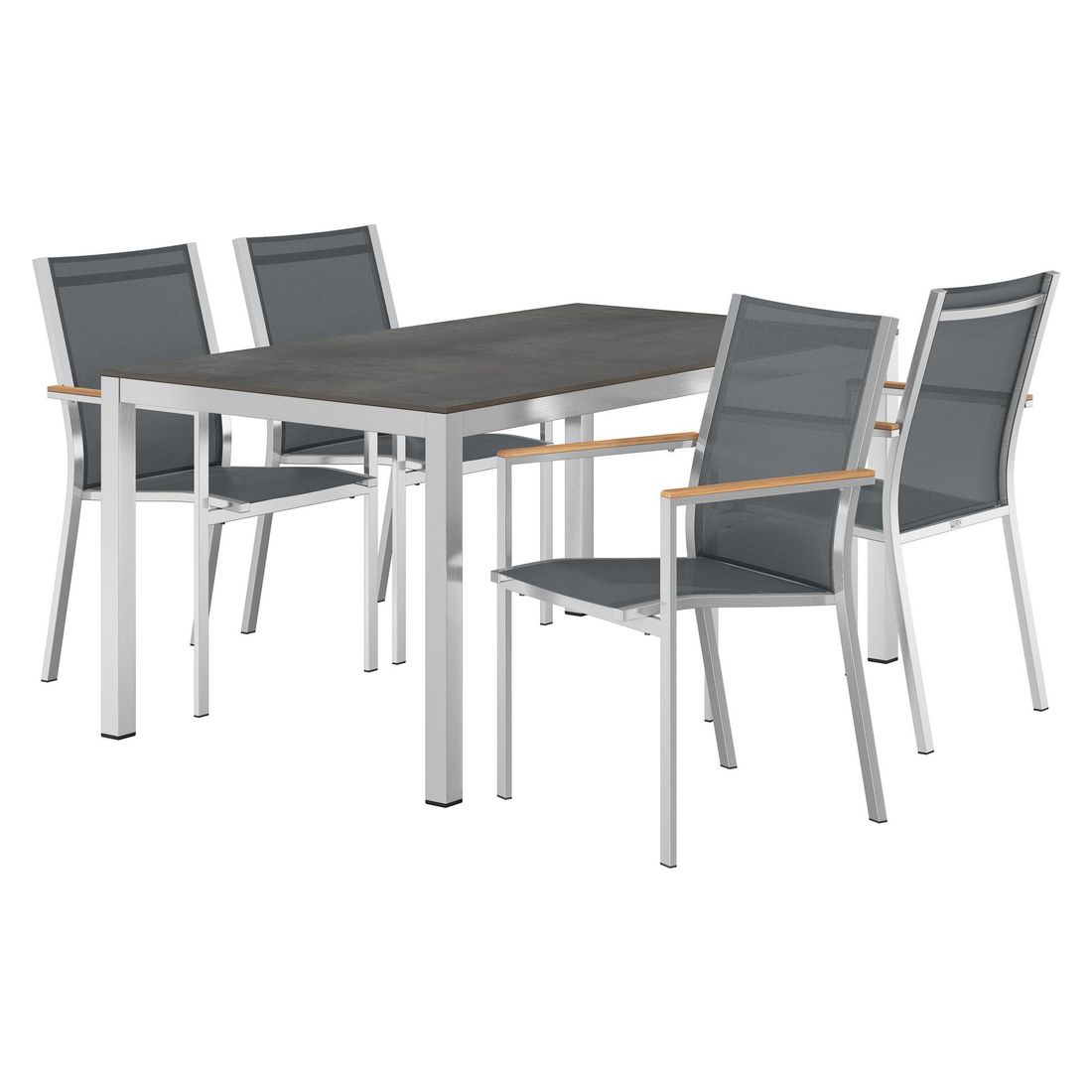 Stern Cardiff Gartenmöbel-Set M (4 Plätze) mit OUTLIV. Tisch 160x90cm
