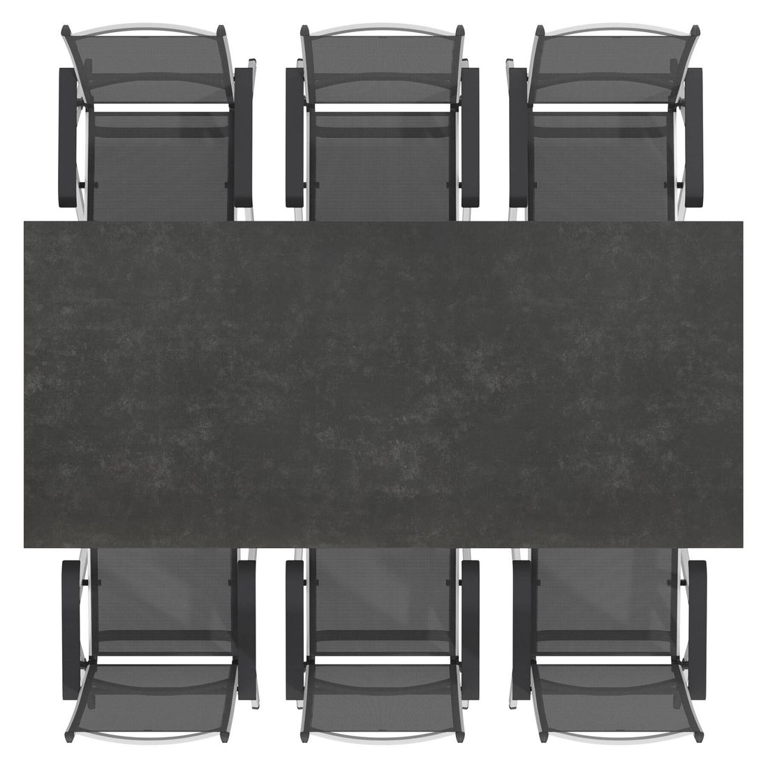 Kettler Basic Plus Gartenmöbel-Set L verstellbar (6 Plätze) mit OUTLIV. Tisch 220x110cm
