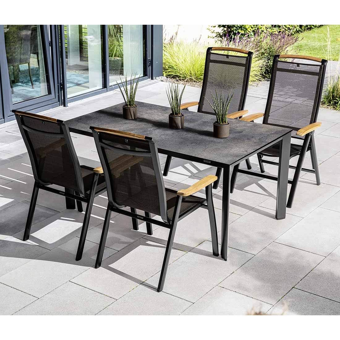 Kettler Memphis Gartenmöbel-Set M (4 Plätze) Tisch 160x95cm