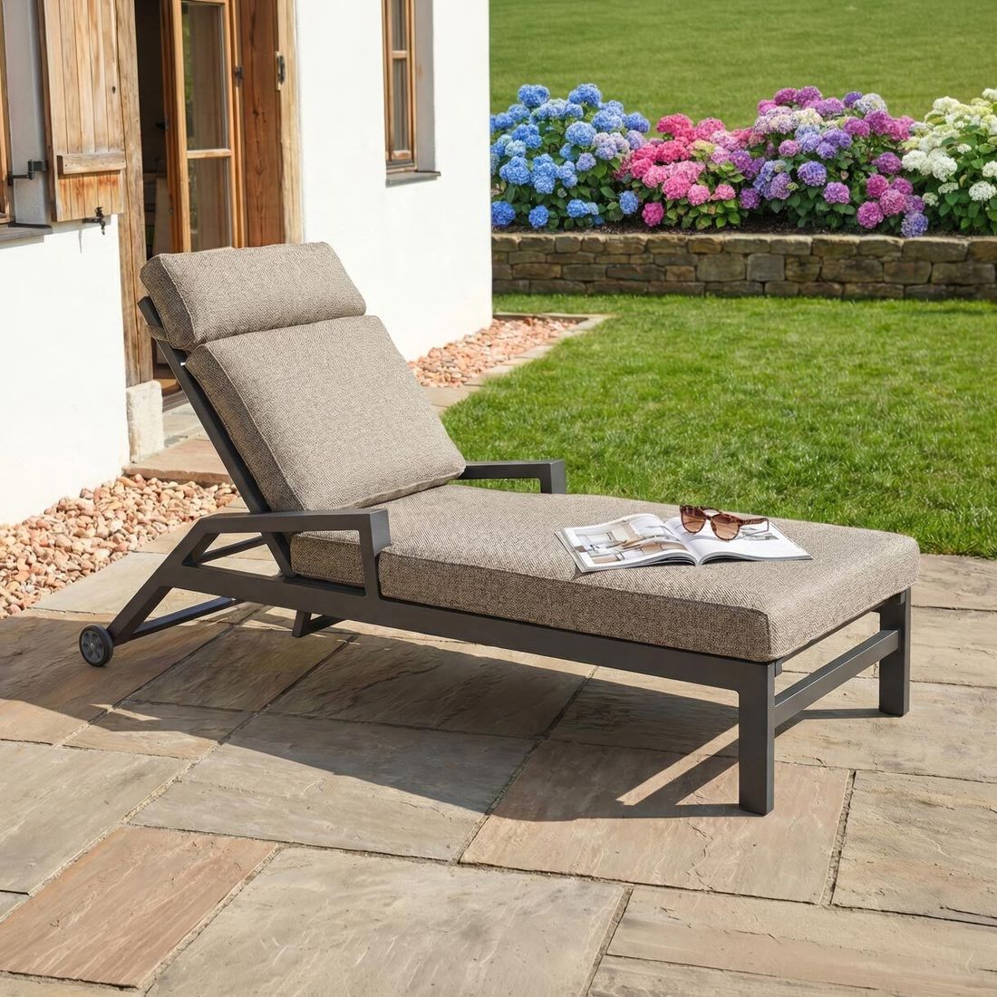LC Garden Avena Gartenliege verstellbar Aluminium/Polyester