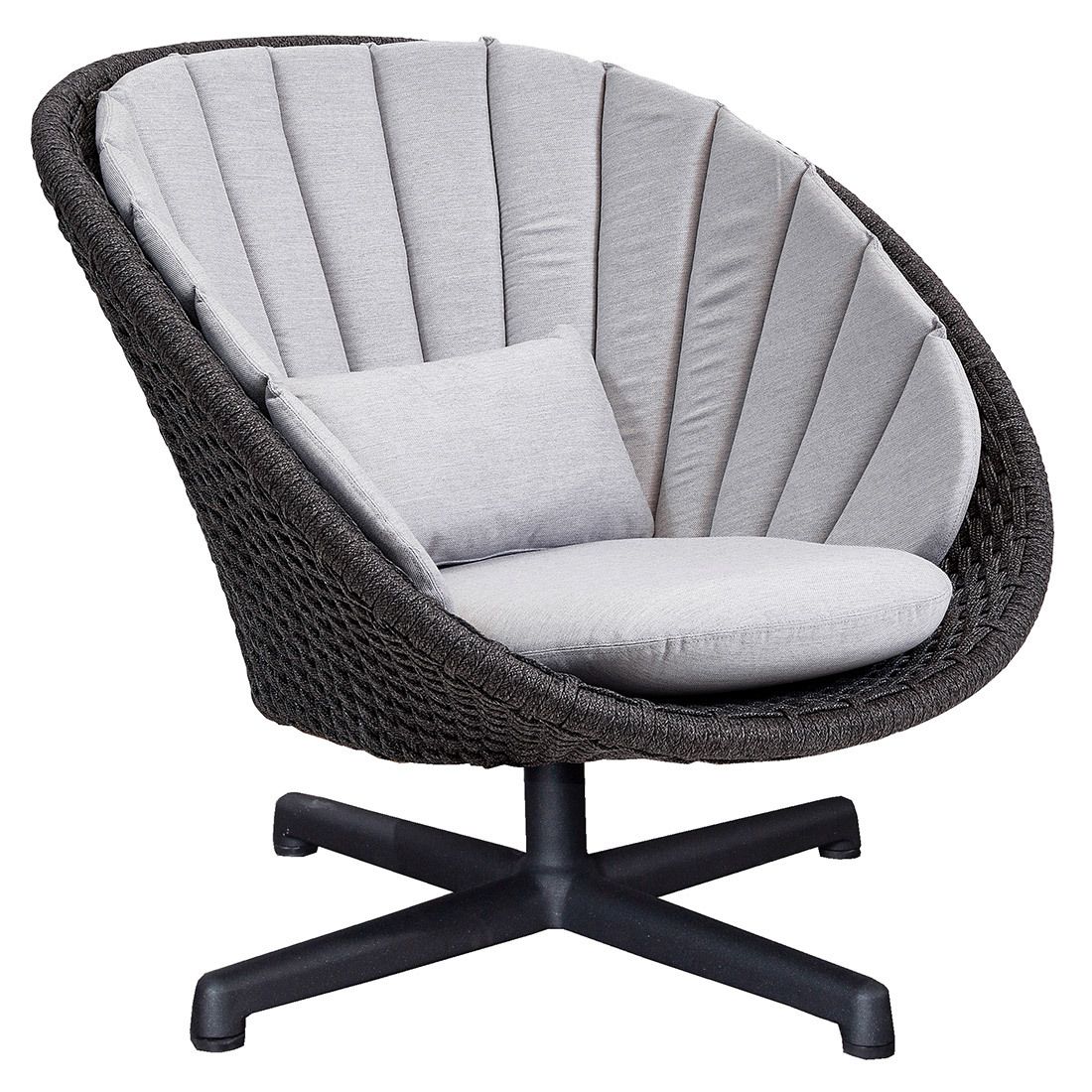 Cane-Line Peacock Loungesessel Aluminium/Rope