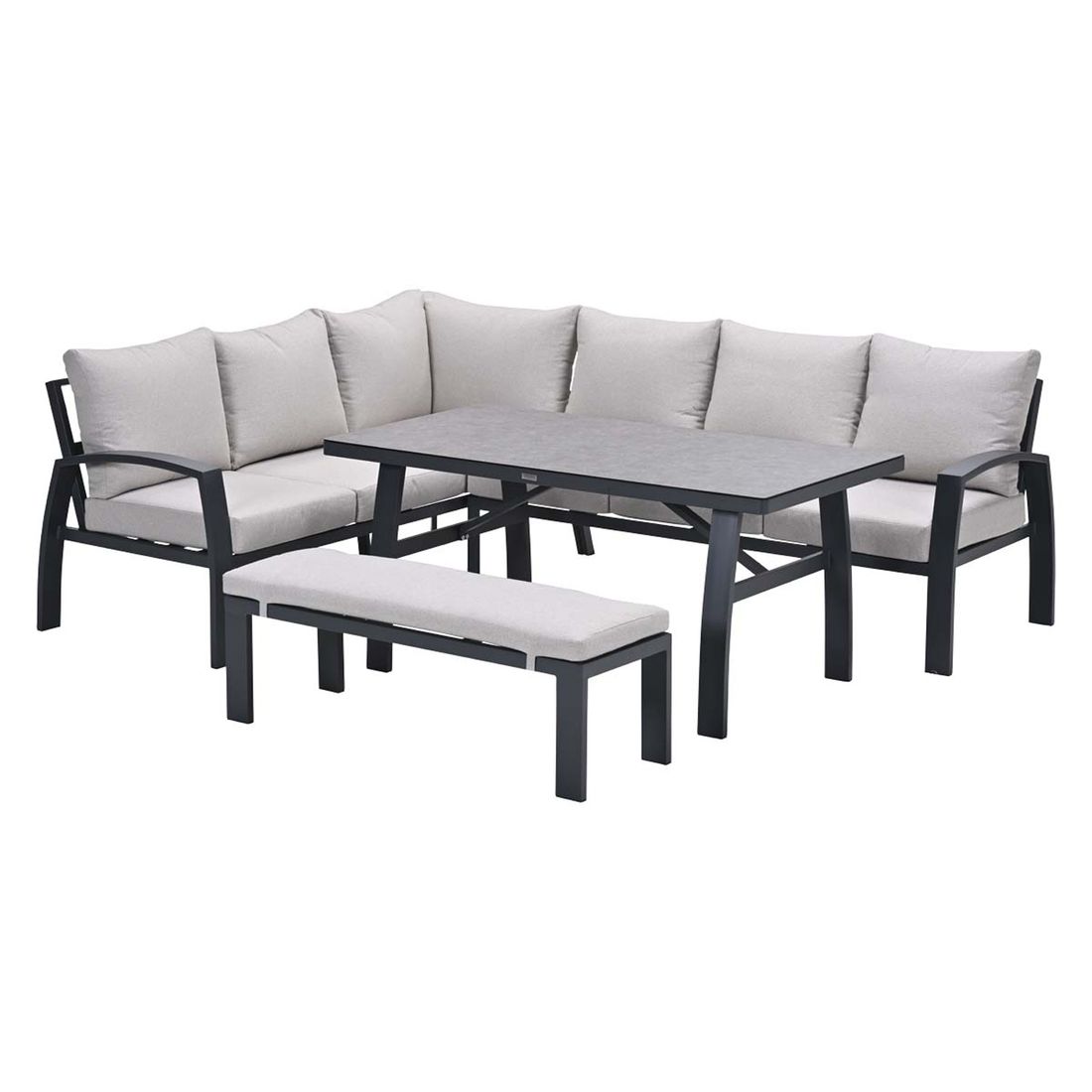 Garden Impressions Vasano Dininglounge Tisch 150x80cm Aluminium/Polyester