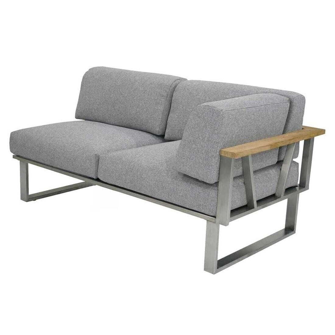Zebra Belvedere Ecklounge inkl. Loungetisch Edelstahl/Olefin