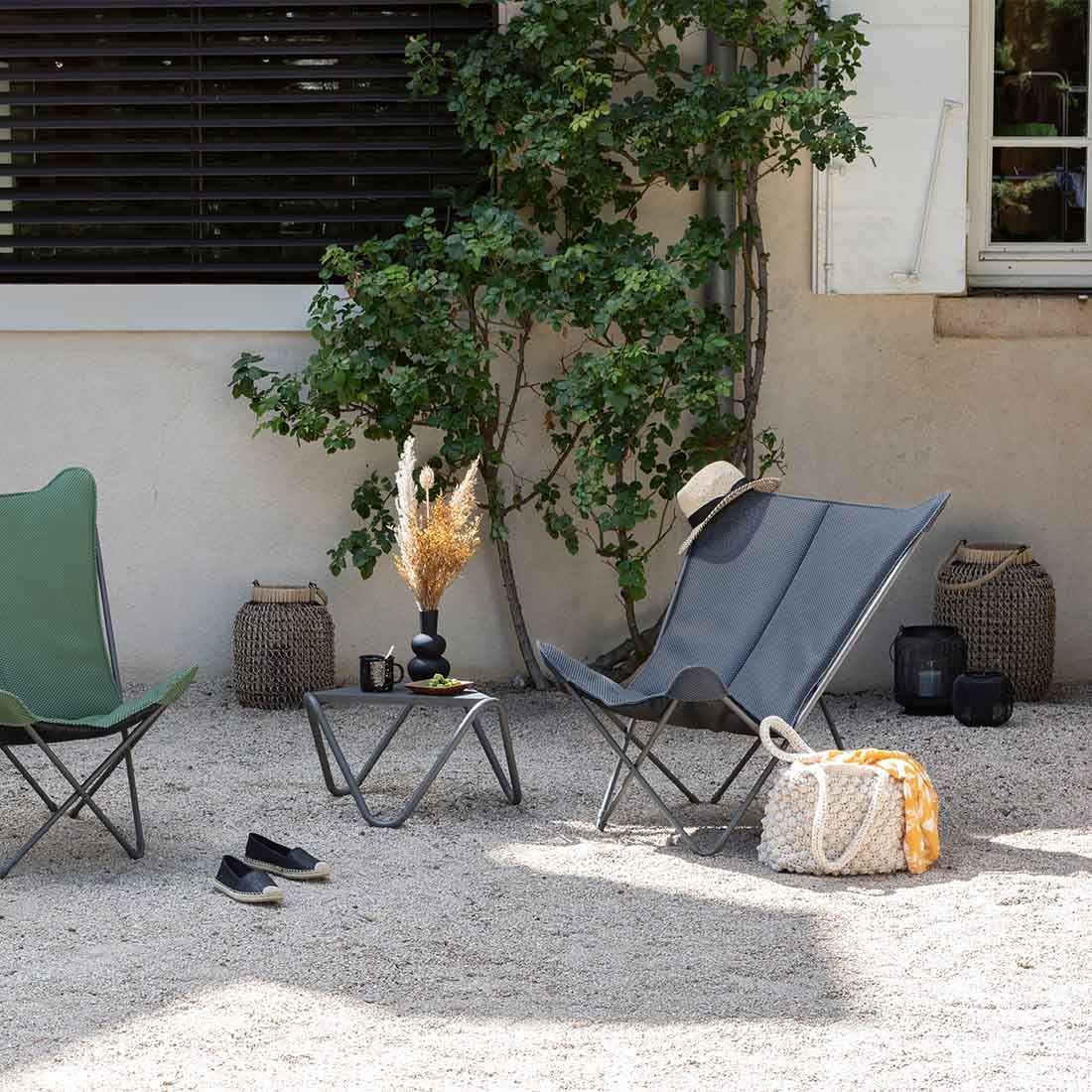 Lafuma Pop Up XL Gartenstuhl Stahl/BeComfort