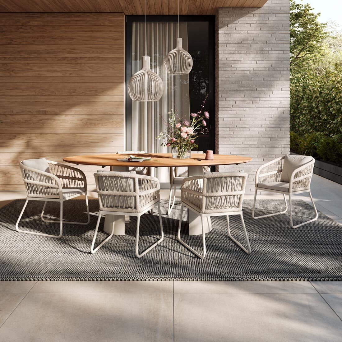 Musterring JustB! Gartensessel Aluminium mit Sitz- und Rückenkissen