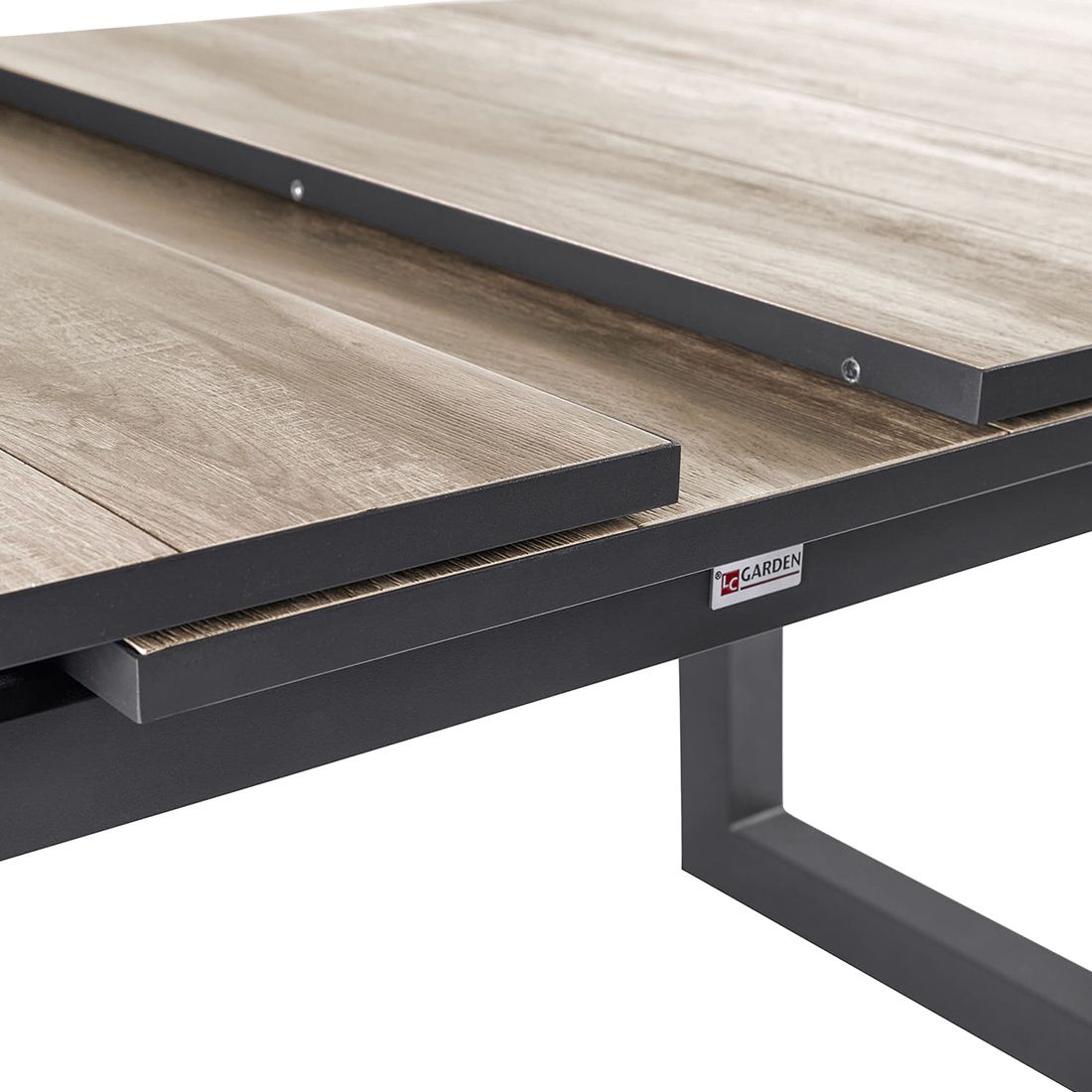 LC Garden Komido Gartenmöbel-Set L 6 verstellbar (Plätze) Tisch 200/260x100cm