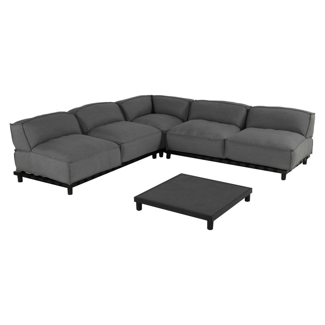 SCHÖNER WOHNEN-Kollektion Vlieland Ecklounge inkl. Loungetisch Aluminium/Sunbrella