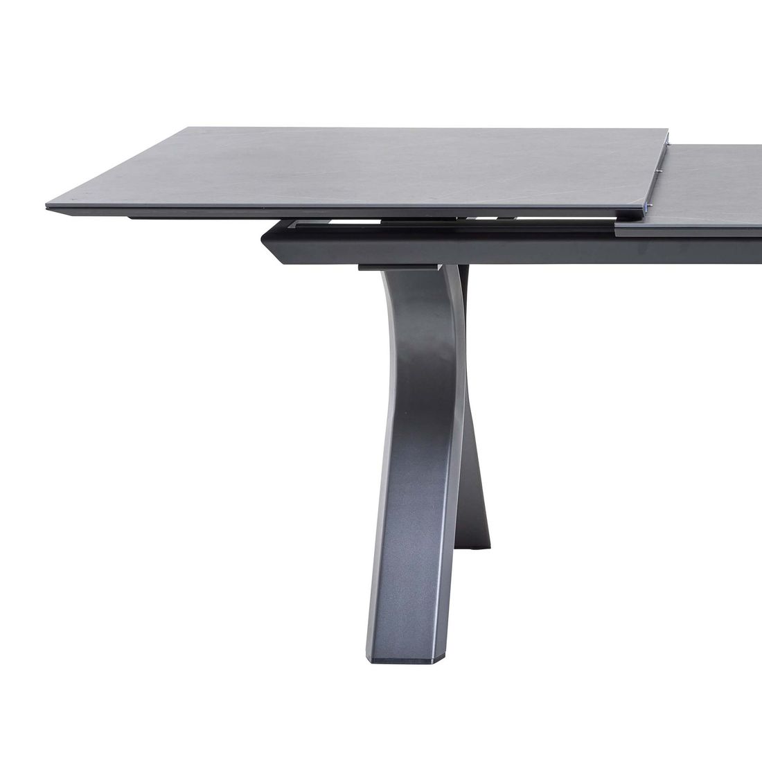 Interliving 7011 Ausziehtisch 180/240x100cm Aluminium/Sinterstone