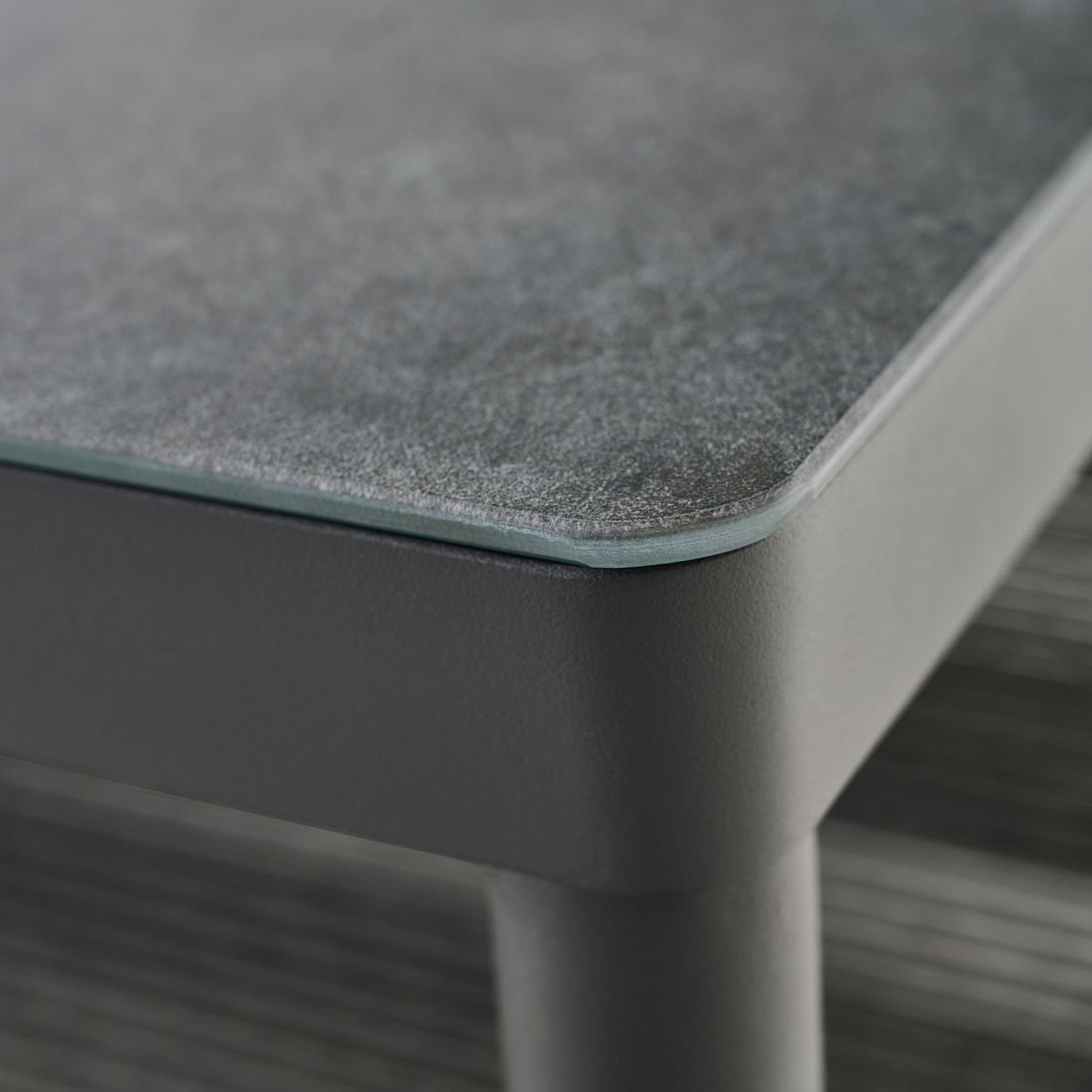Siena Garden Kansas Loungetisch 75x75cm Aluminium/Glaskeramik