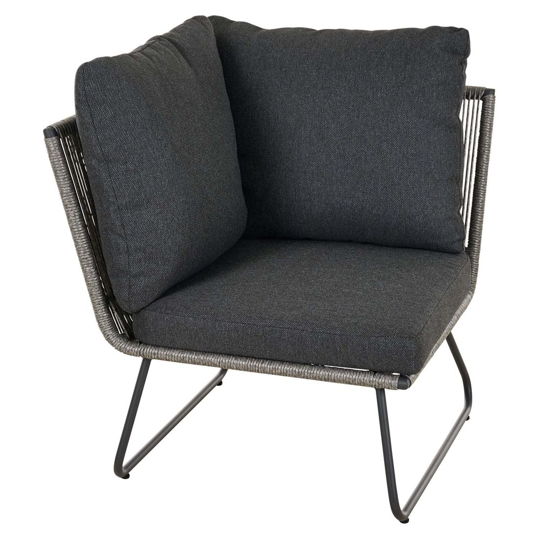 Siena Garden Kansas Ecklounge inkl. Loungetisch Aluminium/Geflecht
