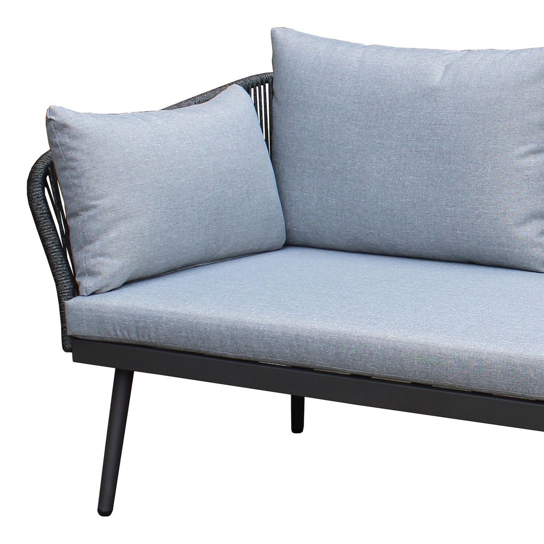 LC Garden Saigon  Ecklounge inkl. Loungetisch Aluminium/Rope/Polyester
