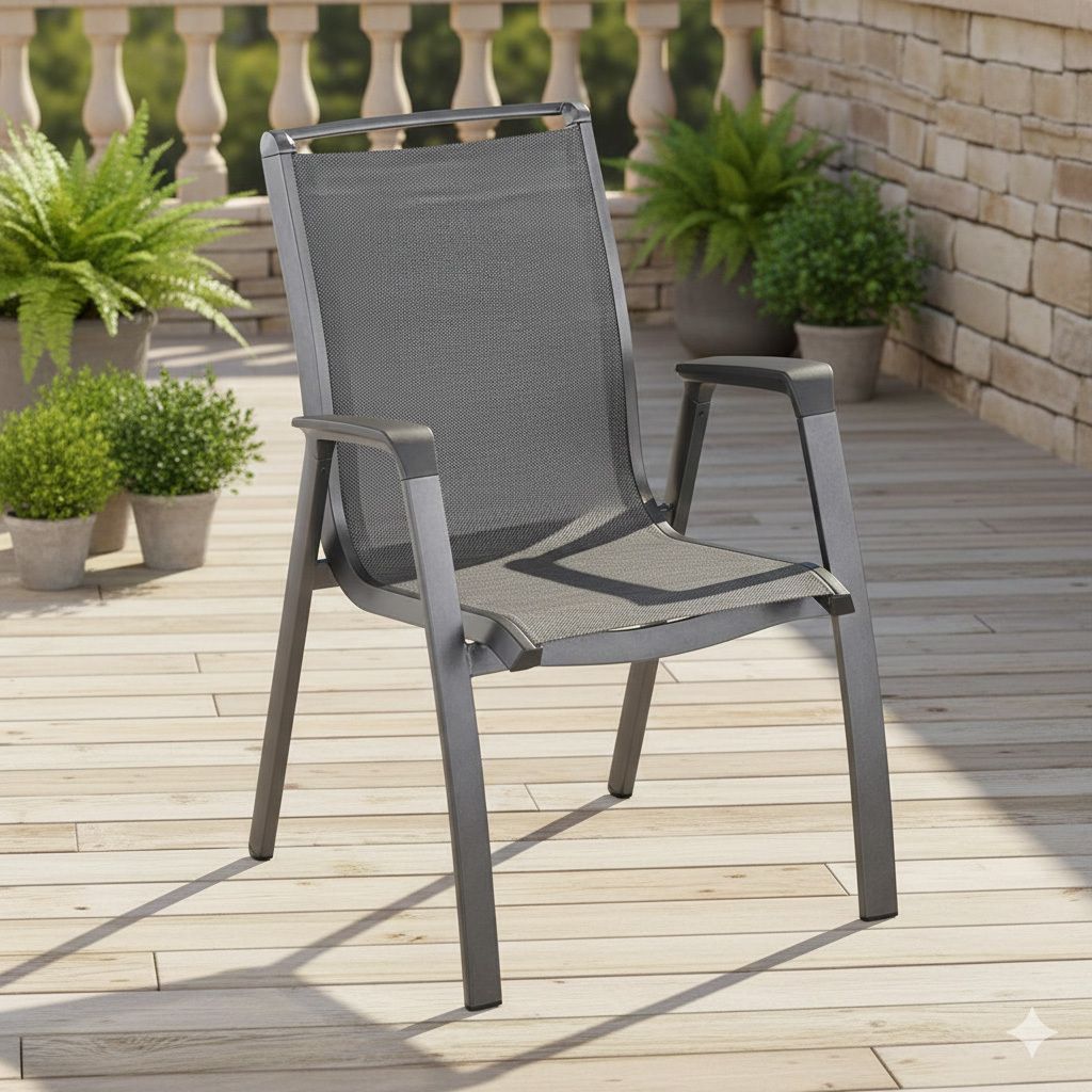 Kettler Forma II Stapelsessel Aluminium/Textilene