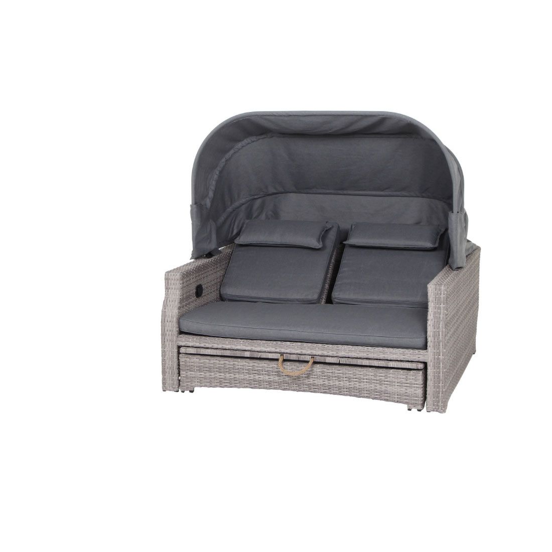 Siena Garden Lobos II Daybed Geflecht/Textil inkl. Kissen