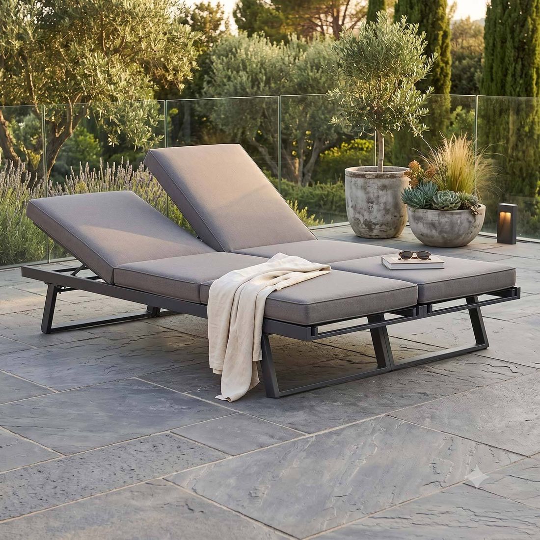 OUTLIV. Lucca Doppelliege verstellbar Aluminium/Polyester