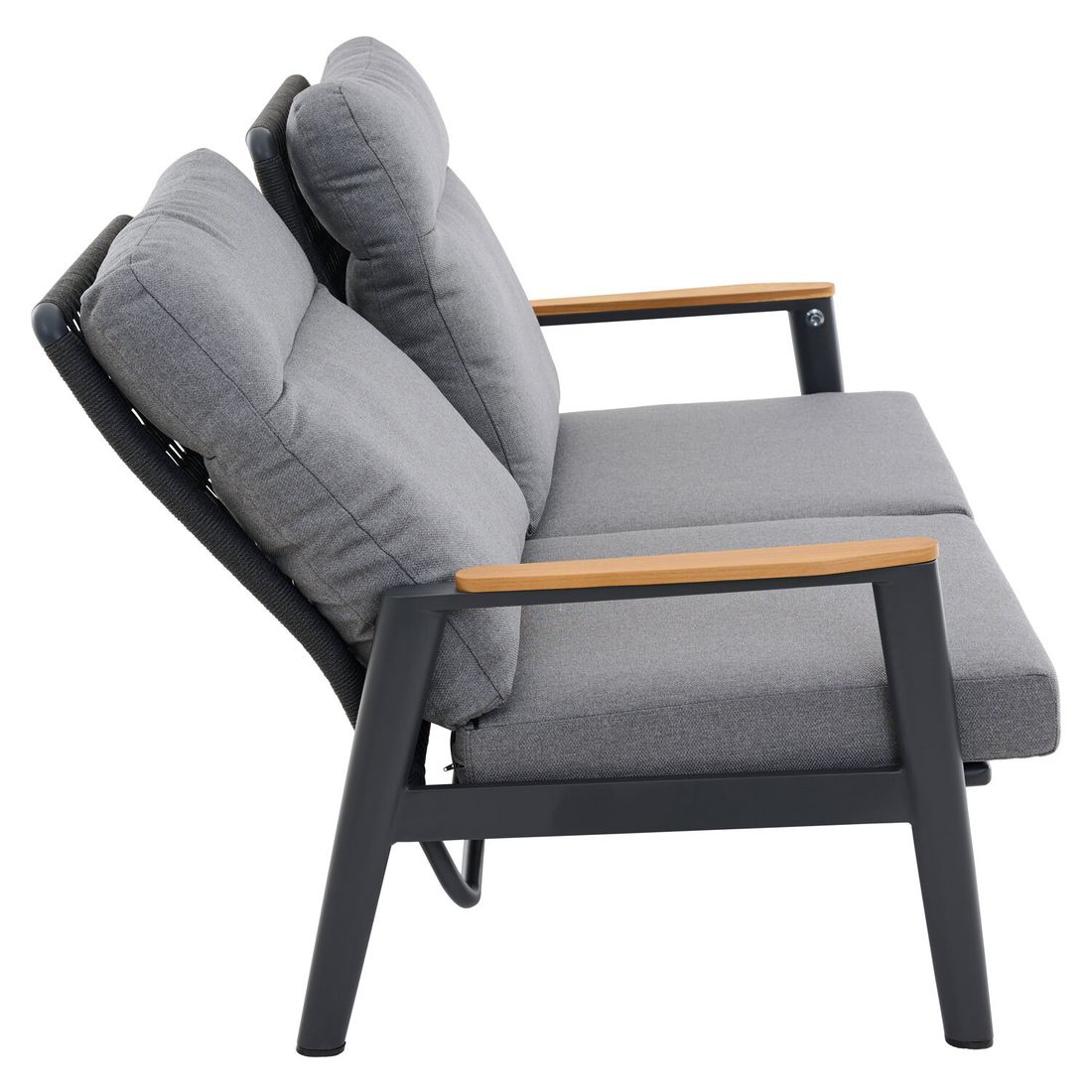 Siena Garden Cortina Gartenloungesofa verstellbar Aluminium/Rope/Polypropylen