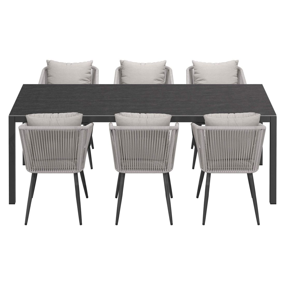 OUTLIV. Alex Gartenmöbel-Set L (6 Plätze) Tisch 220x100cm
