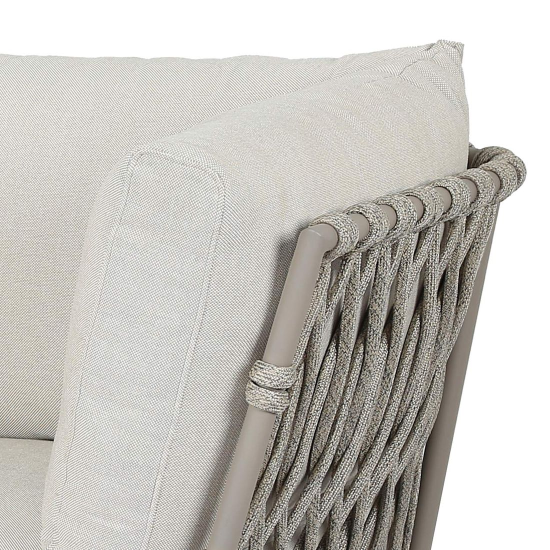 OUTLIV. Tanami Ecklounge inkl. Loungetisch Stahl/Rope/Olefin