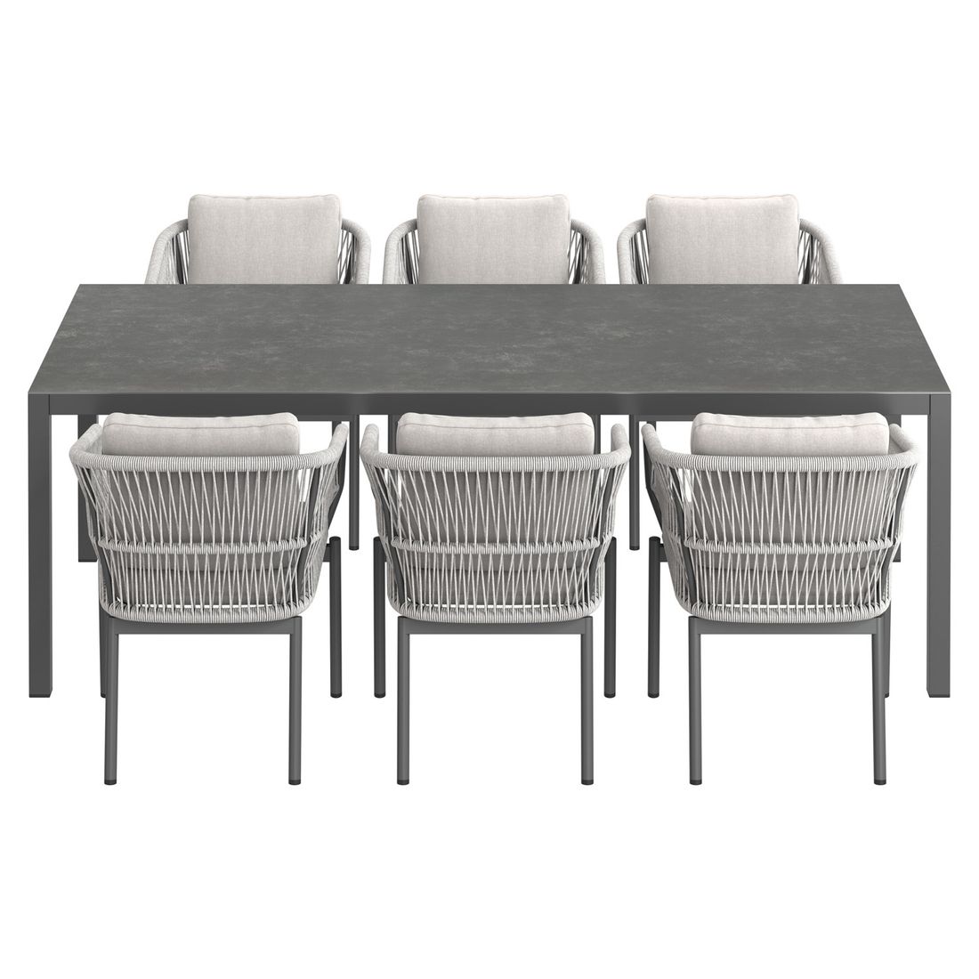OUTLIV. Alicante Gartenmöbel-Set L (6 Plätze) Tisch 220x100cm
