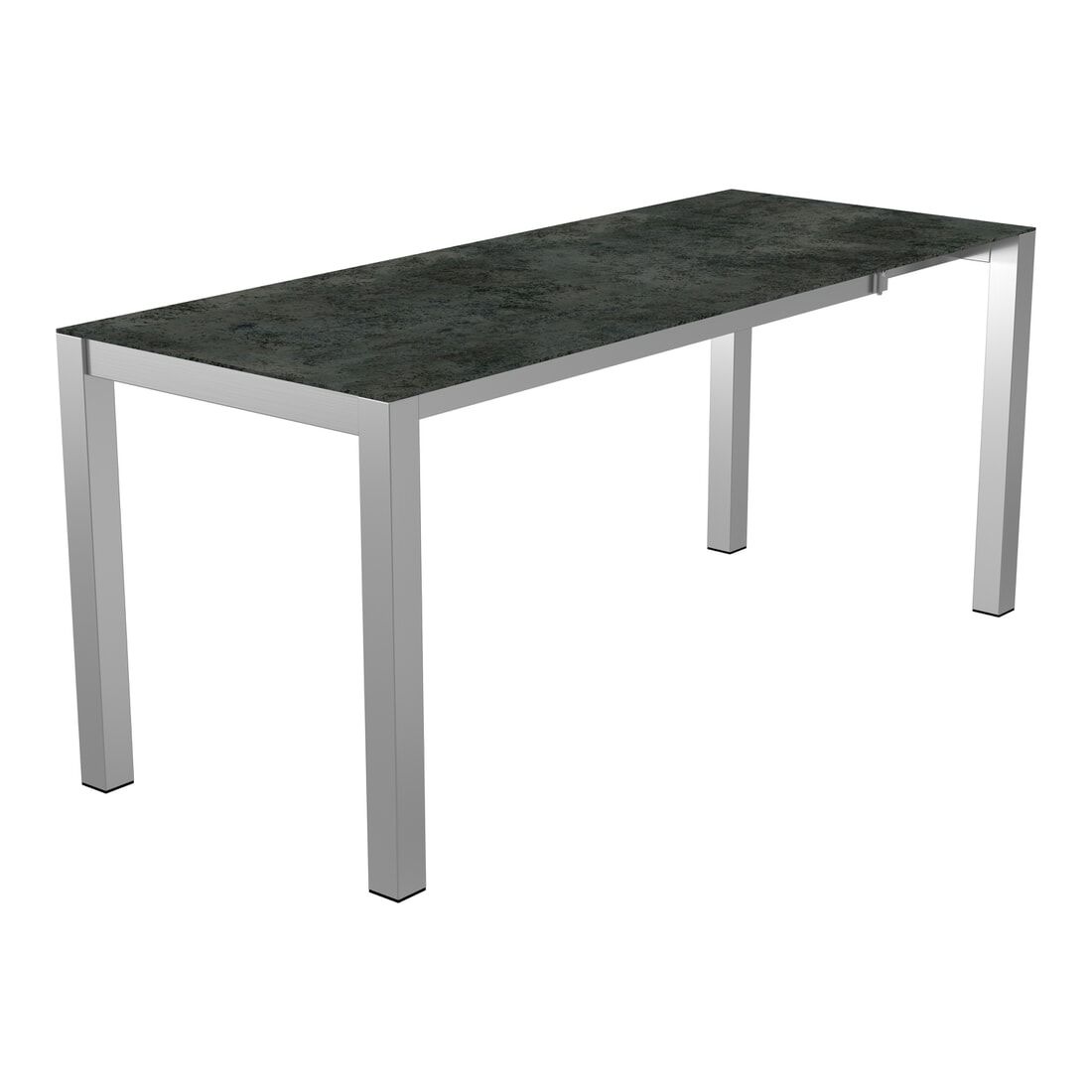 OUTLIV. Ausziehtisch 140/178/210x70cm Edelstahl/Glas