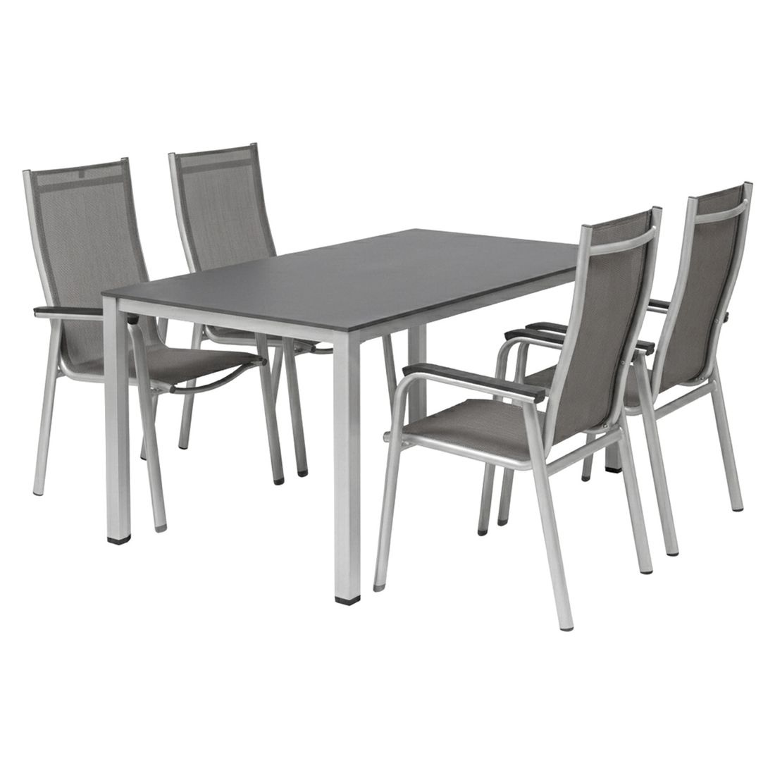 Kettler Cirrus Gartenmöbel-Set M (4 Plätze) Tisch 160x95cm