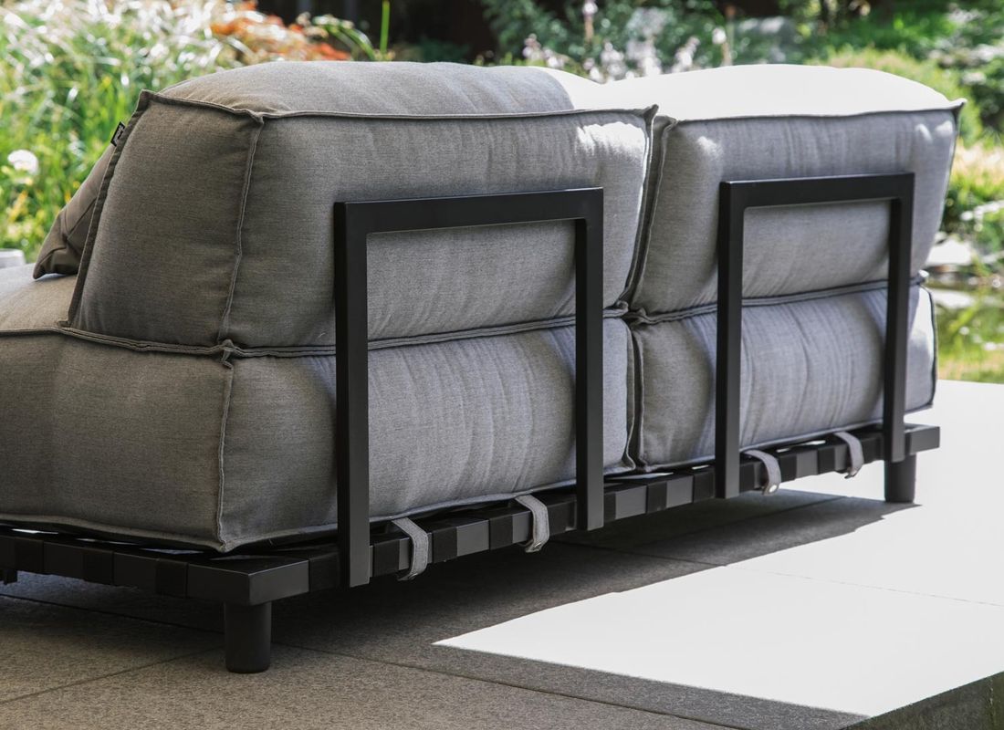 SCHÖNER WOHNEN-Kollektion Vlieland Gartenloungesofa Aluminium/Sunbrella