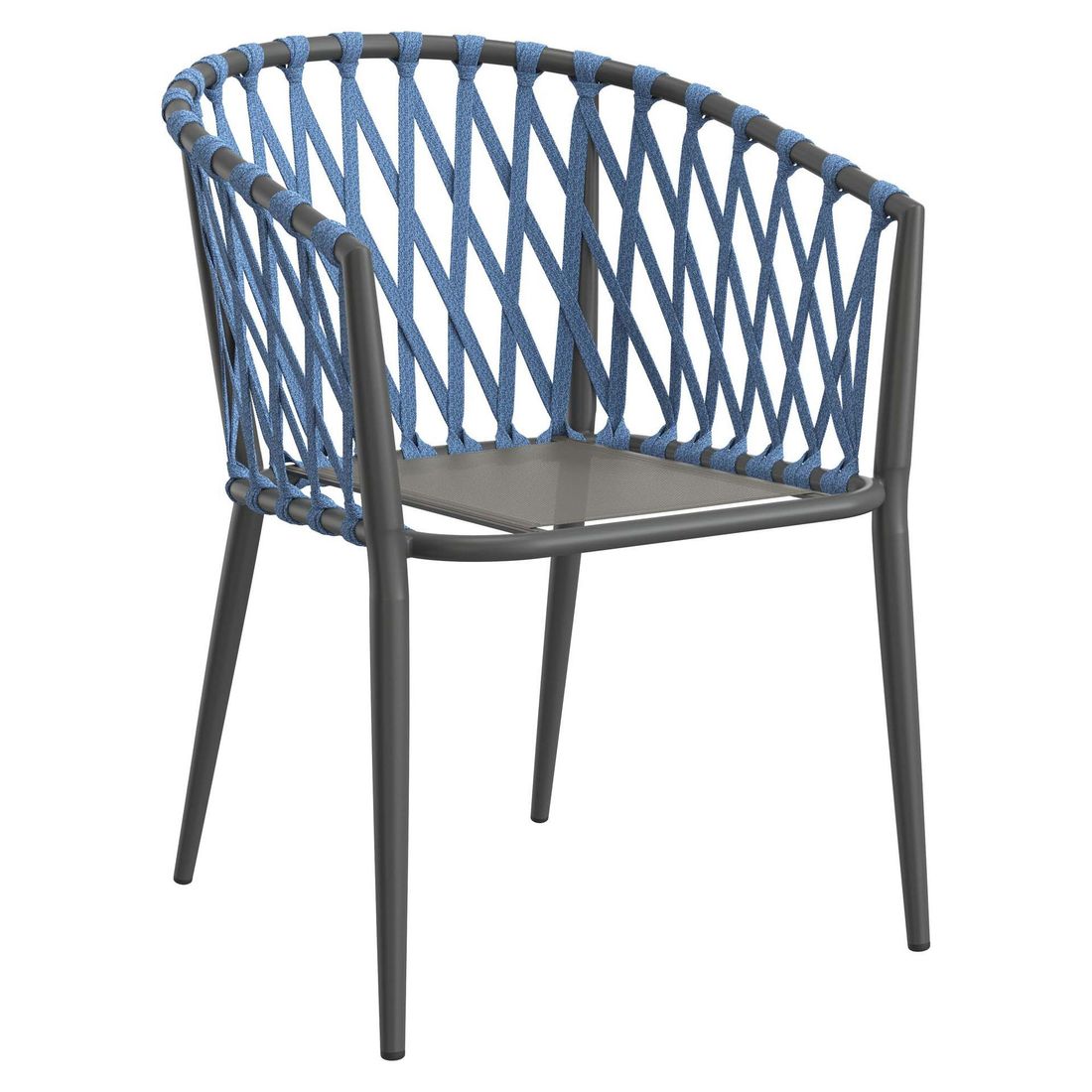 LC Garden Sunrepo Stapelsessel Aluminium mit Sitz- und Rückenkissen