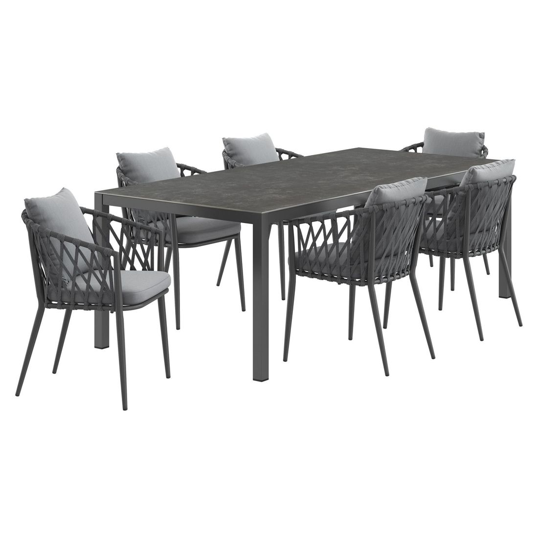 LC Garden Sunrepo Gartenmöbel-Set mit OUTLIV. Tisch 220x100cm