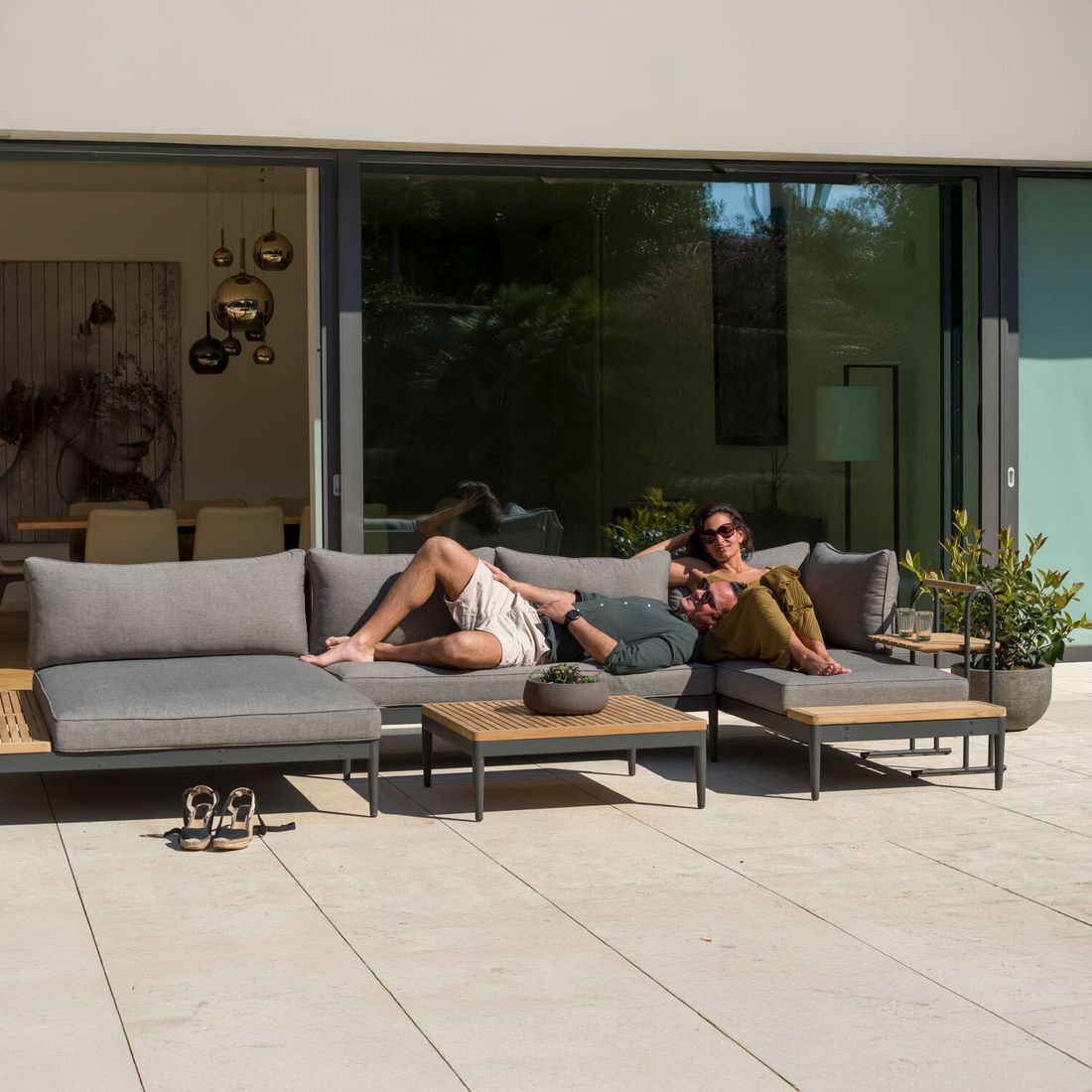 LifestyleGarden Topaz XL Daybed Aluminium/Olefin