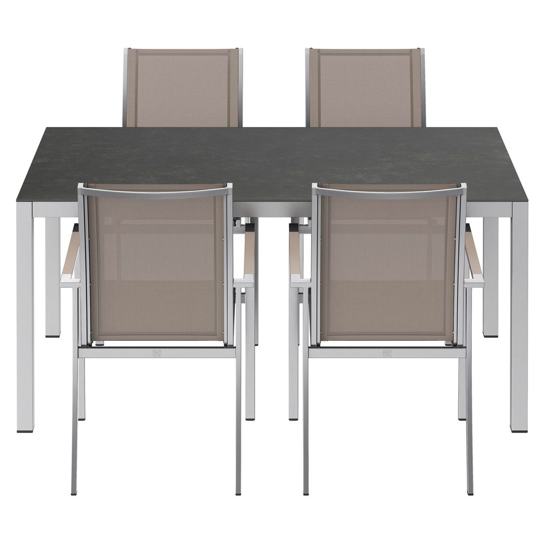 OUTLIV. Oviedo Gartenmöbel-Set M (4 Plätze) Tisch 160x90cm