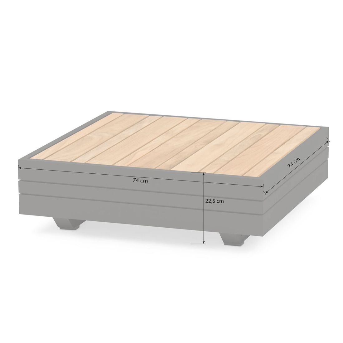 Zebra Cubo Neo Ecklounge inkl. Loungetische Aluminium/Sunproof