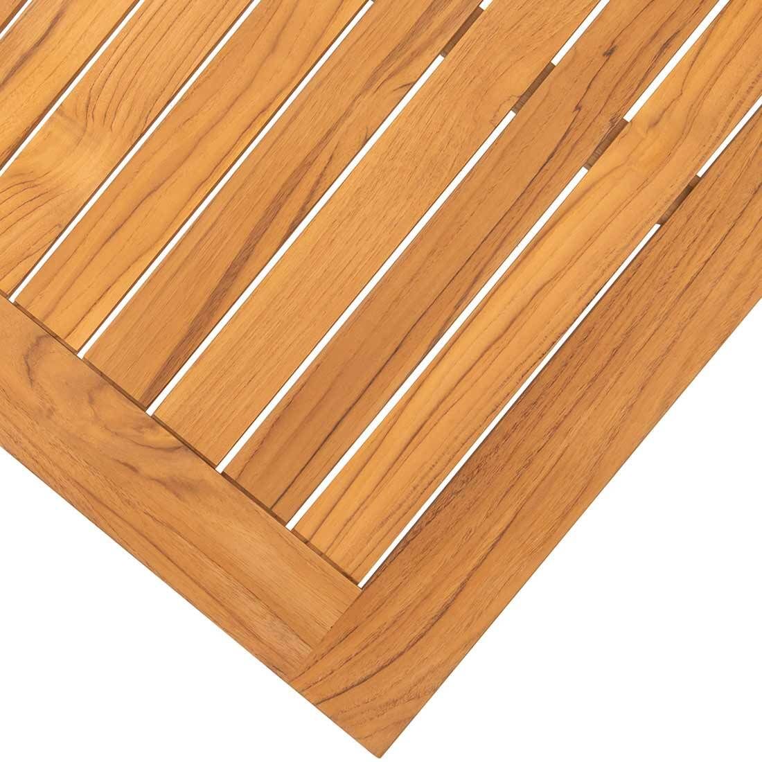 Stern Gartentisch 160x90cm Aluminium/Teak